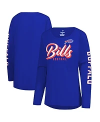 Fanatics Women's Royal Buffalo Bills Cheerleader Long Sleeve T-Shirt