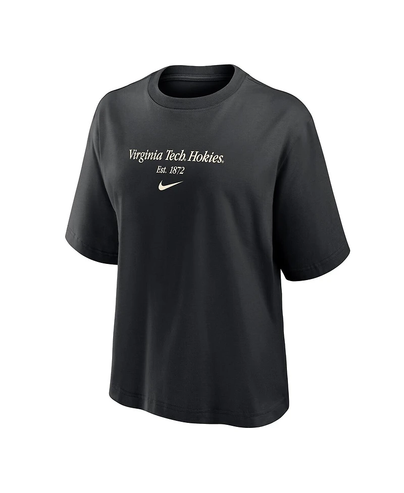Nike Women's Black Virginia Tech Hokies Boxy T-Shirt
