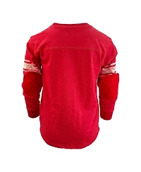 Wes & Willy Big Boys and Girls Red Kansas City Chiefs Football Long Sleeve T-Shirt