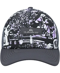 Quiksilver Big Boys and Girls Black Magpie Coop Trucker Snapback Hat