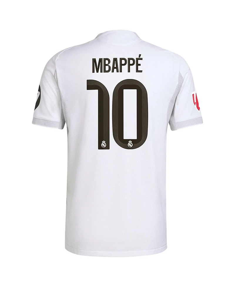 Adidas Men's Kylian Mbappe White Real Madrid 2025/26 Home Authentic Player Jersey