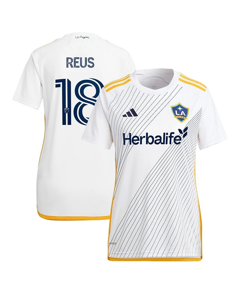 Adidas Women's Marco Reus White La Galaxy 2024 Angelino Kit Replica Player Jersey