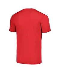 Homage Men's Ronde Barber Heathered Red Tampa Bay Buccaneers Caricature Retired Player Tri-Blend T-Shirt