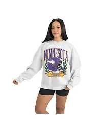 Gameday Couture Women's Gray Minnesota Vikings Heritage Premium Fleece Pullover Sweatshirt