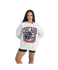 Gameday Couture Women's Gray Chicago Bears Heritage Premium Fleece Pullover Sweatshirt