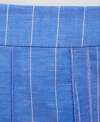 Mango Women's Striped Linen-Blend Skirt