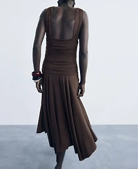 Mango Women's Combined Design Long Dress