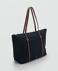 Mango Women's Double Handle Shopper Bag