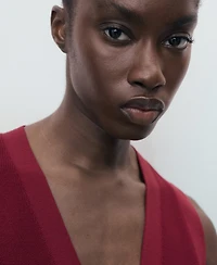 Mango Women's Fine-Knit Gilet Sweater Vest