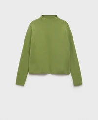 Mango Women's Perkins Neck Knitted Sweater