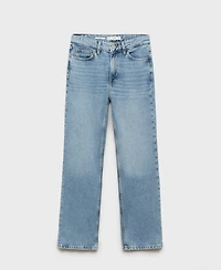 Mango Women's Matilda Medium-Rise Straight-Fit Jeans