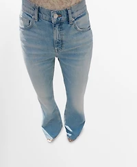 Mango Women's Mid-Rise Flared Jeans