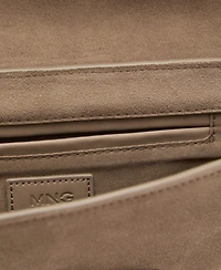 Mango Women's Suede Shoulder Bag