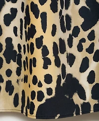 Mango Women's Animal-Print Cotton Skirt