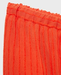 Mango Women's Straight-Leg Crinkled-Effect Pants