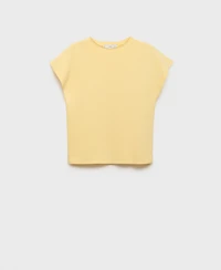 Mango Women's Short-Sleeved Fine-Knit Sweater