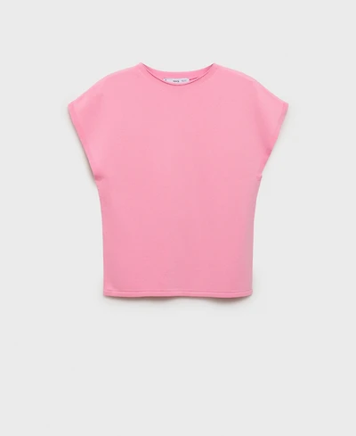Mango Women's Short-Sleeved Fine-Knit Sweater