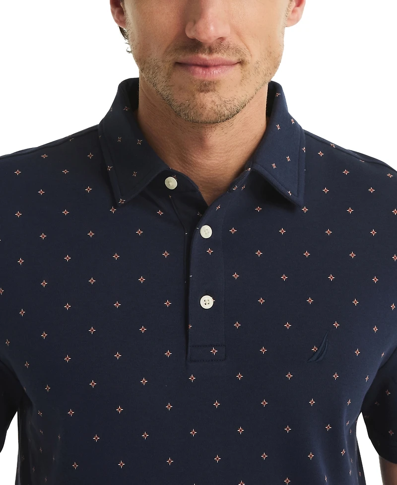Nautica Men's Printed Compass Polo Shirt
