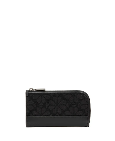 Kate Spade New York Devin Spade Flower Jacquard Small Bifold Wallet