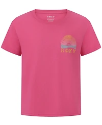 Roxy Big Girls Sunset Scene Printed Short Sleeve T-Shirt