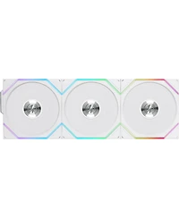 Lian-Li Uni Fan Tl Wireless 120mm Argb Case Fan with Controller, White, 3-Pack