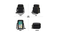 Kemimoto Touch Screen Crossbody Phone Purse for Women, Rfid Blocking Small Cellphone Shoulder with 2 Adjustable Strap