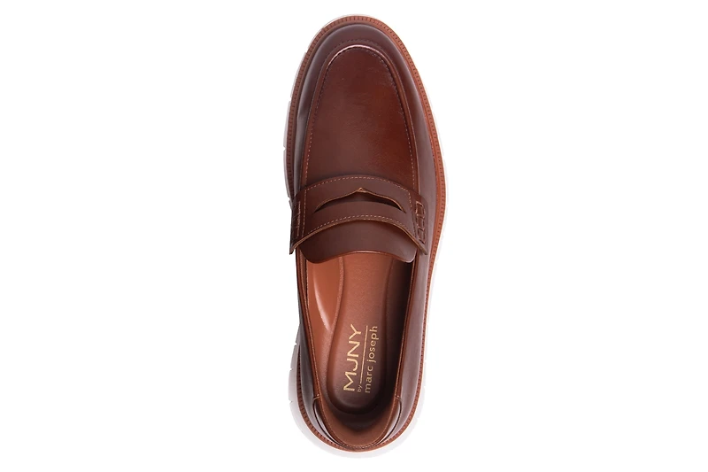 Marc Joseph New York Men's Empire Street Hands-Free Slip On Technology Lightweight Penny Loafers