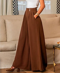 Cupshe Women's Elevated Ease Brown Pants