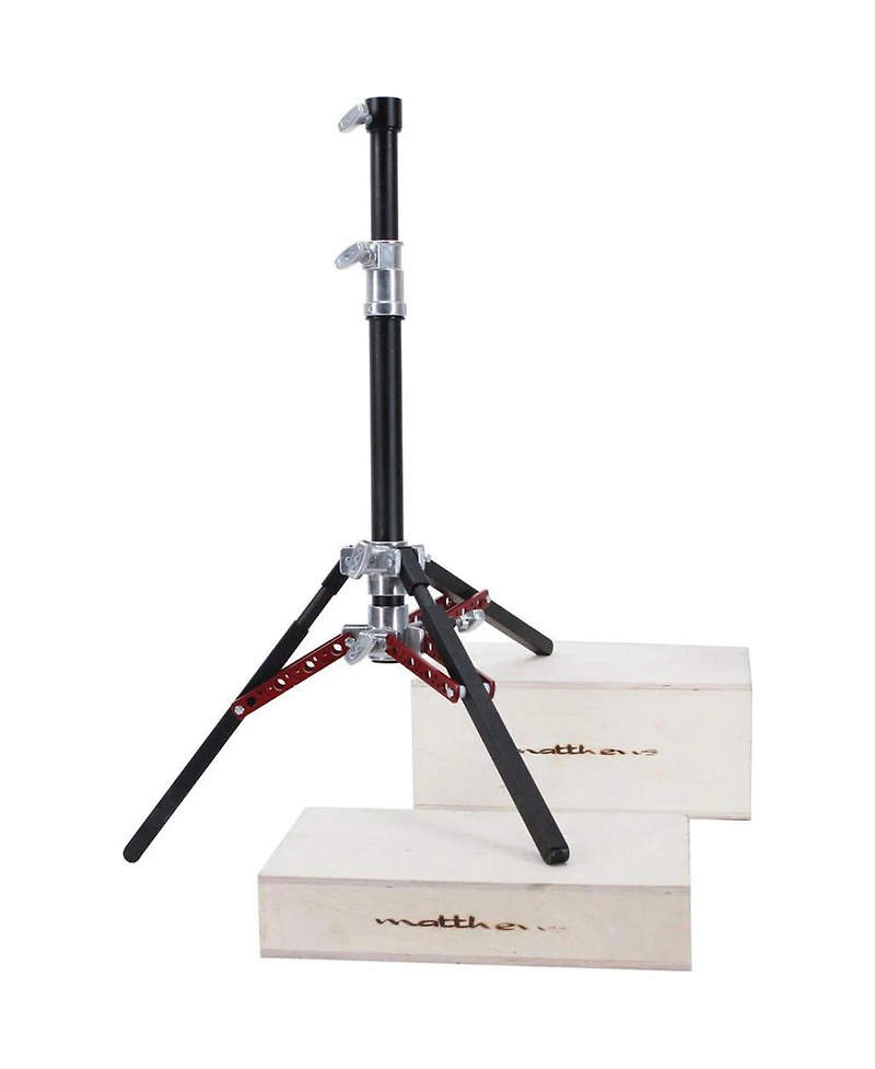 Matthews Slider Stand, 80lbs Capacity, 46" Maximum Height, 24" Minimum Height, Military Black Chrome Plated
