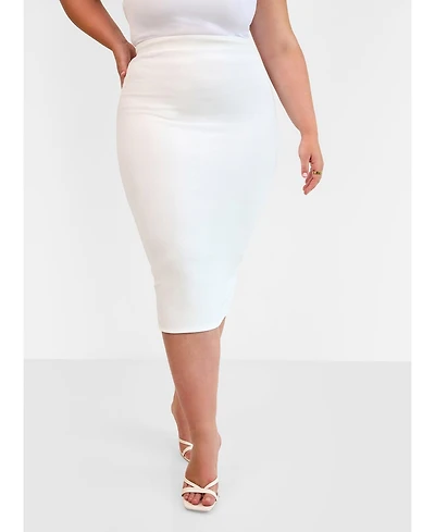 Rebdolls Women's Bodycon Midi Skirt