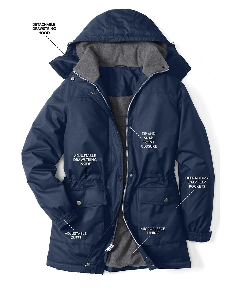 Woman Within Women's Within Microfiber Parka