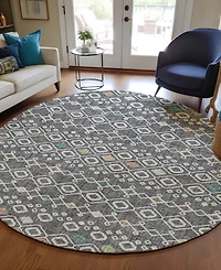 Dalyn Portico Washable PO4 8'x8' Round Area Rug