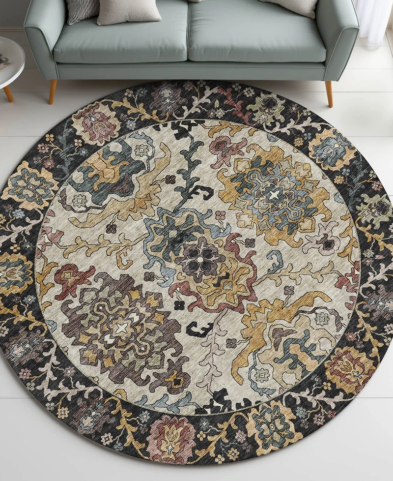 Dalyn Silk Road Washable SR5 8'x8' Round Area Rug