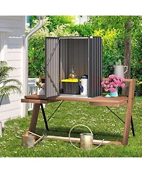 Aecojoy Outdoor Storage Cabinet & Package Delivery Boxes