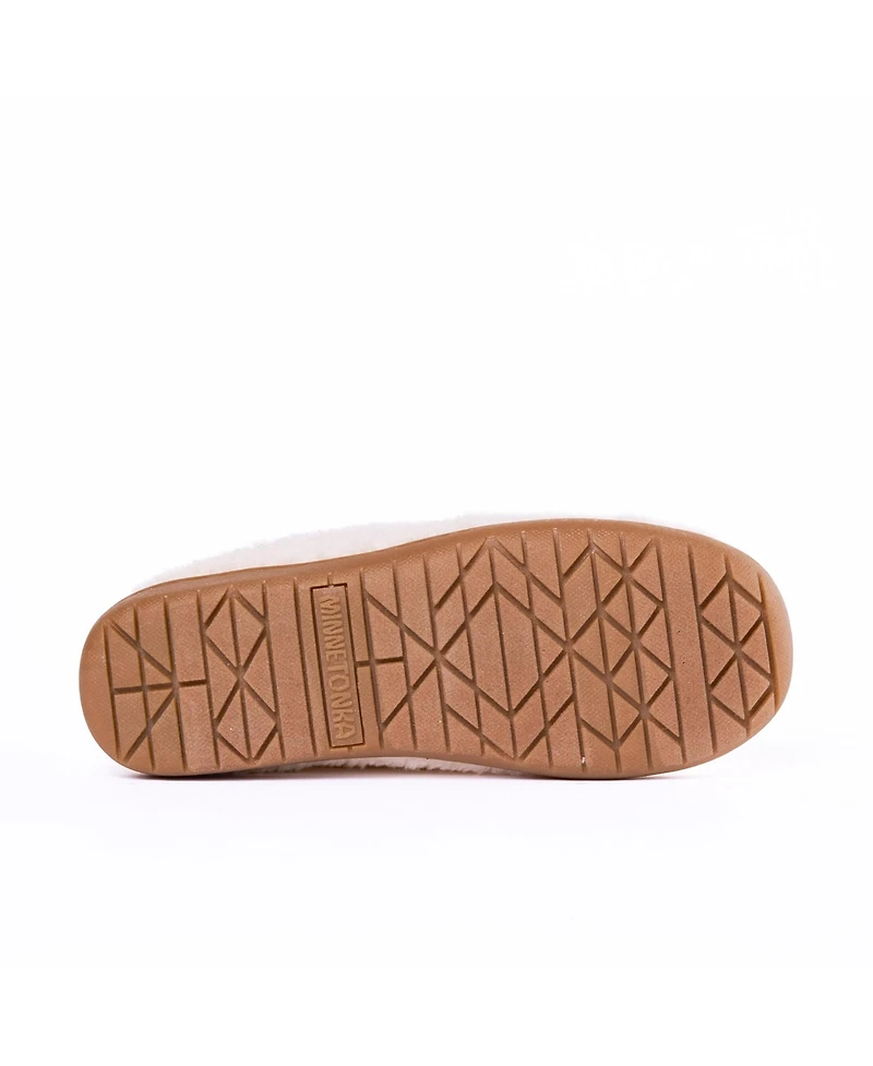 Minnetonka Women's Packaway Fabric Slipper Collabsible Heel