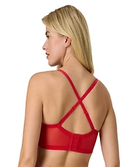 Maidenform Women's Pure Comfort Lace & Mesh Longline Wireless Bralette DM1188
