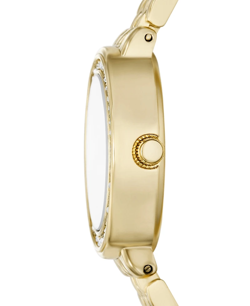 Folio Women's Quartz Three-Hand Gold Alloy Watch Set, 23mm