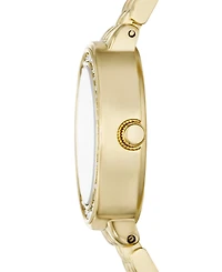 Folio Women's Quartz Three-Hand Gold Alloy Watch Set, 23mm