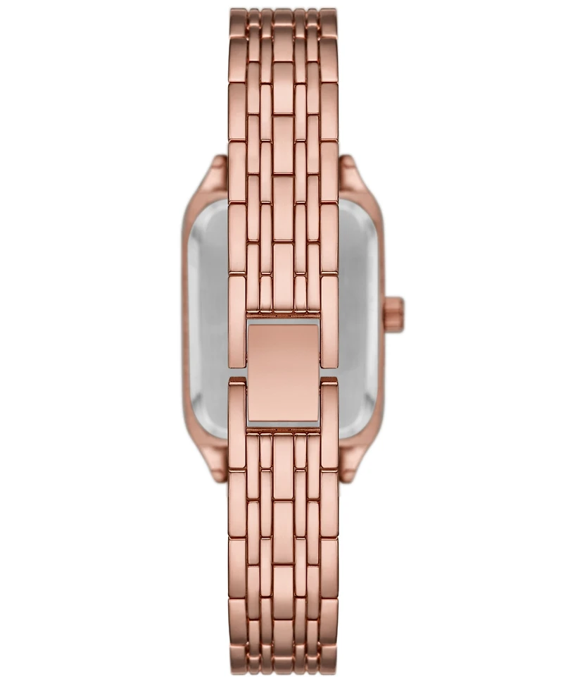 Folio Women's Quartz Three-Hand Rose Gold Alloy Watch Set, 30mm
