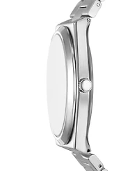 Folio Men's Quartz Three-Hand Silver Alloy Watch Set, 42mm