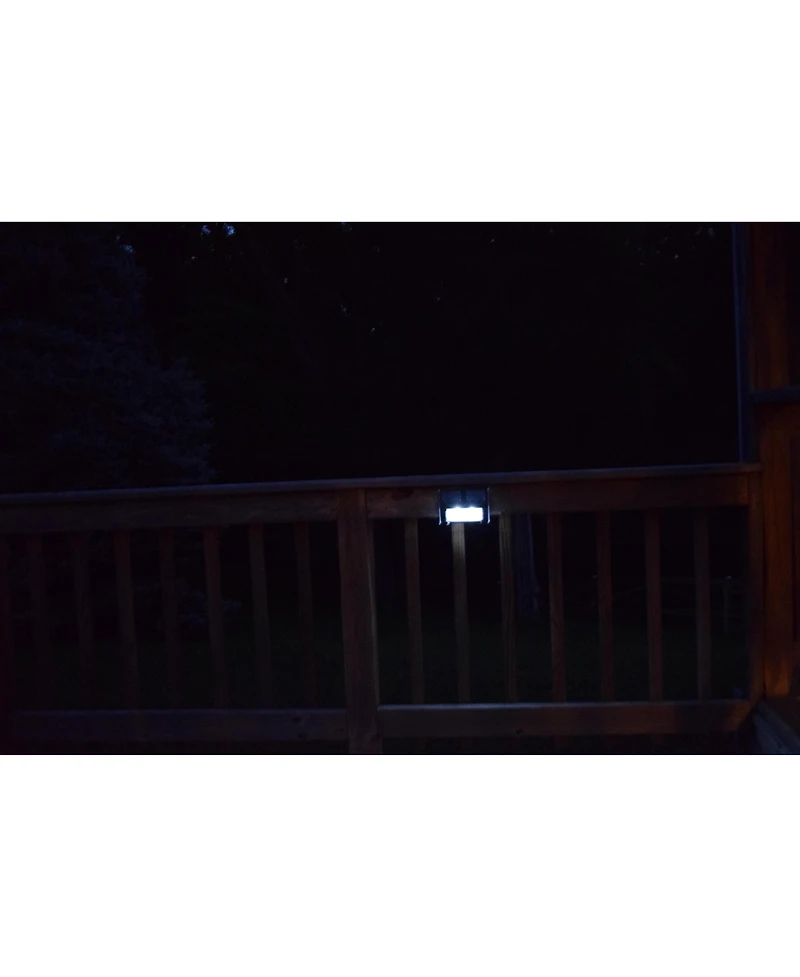 Maxsa Innovations Solar Metal Led Deck Light - Stainless Steel Finish 4 Lights