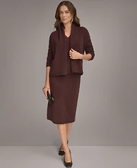 Donna Karan New York Women's Open Front Cashmere Cardigan