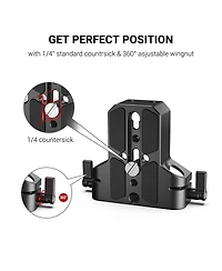 SmallRig Baseplate with Dual 15mm Rod Clamp