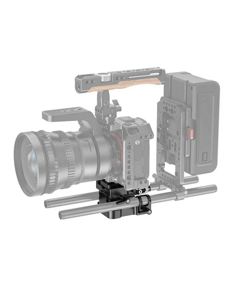 SmallRig Universal 15mm Rail Support System Baseplate with Thumb-Lever Locks