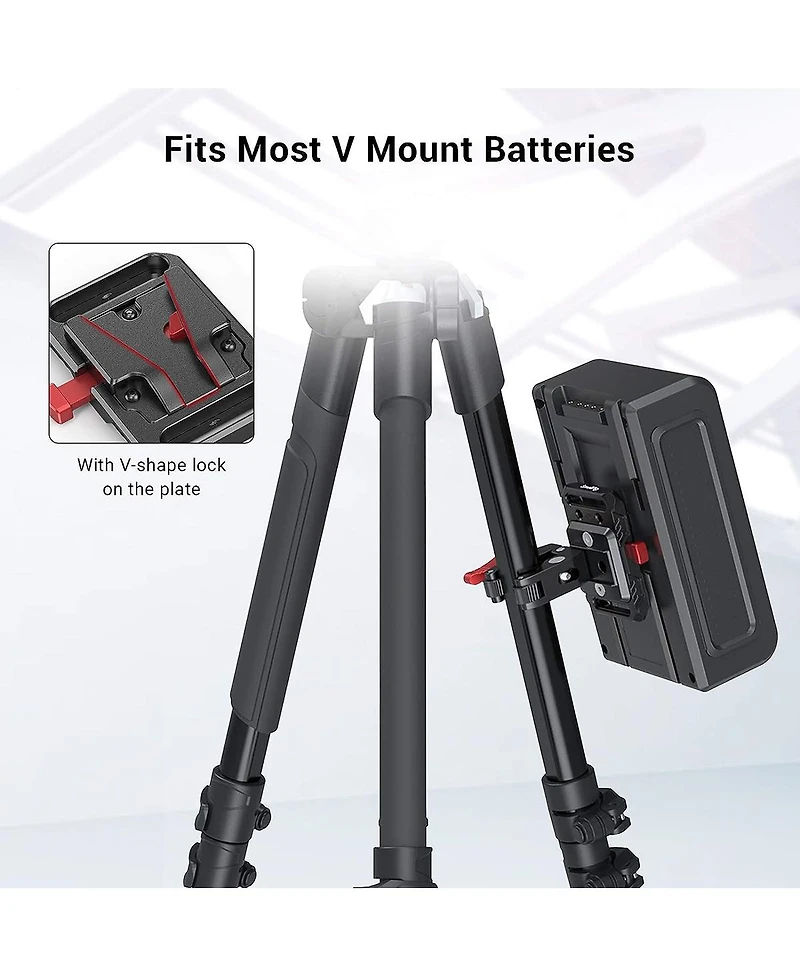 SmallRig Mini V-Mount Battery Plate with Crab-Shaped Clamp