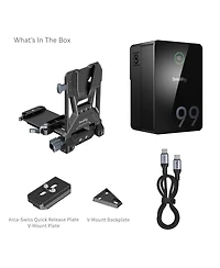 SmallRig VB99 Pro Mini Rechargeable V-Mount Battery with Foldable Battery Plate