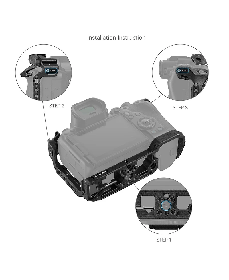 SmallRig Black Mamba Full Camera Cage for Canon Eos R6 Mark Ii