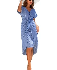Cupshe Women's No Looking Back Striped Maxi Beach Dress