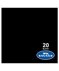 Savage Widetone Seamless Background Paper, 86" wide x 36', Black #20