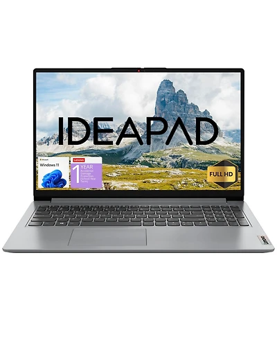 Lenovo IdeaPad 1 15.6" Entry Traditional Laptop Intel Pentium Silver N6000 4GB Ram Intel Uhd Graphics 128GB eMMC Storage Windows 11 Home Fhd 60Hz